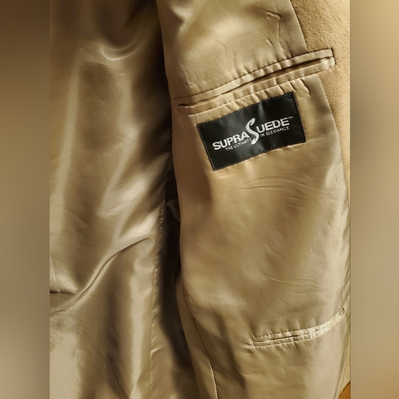 SupraSuede Bernhard Altmann - Tan Suede Blazer Suit Jacket - Picture 9 of 13